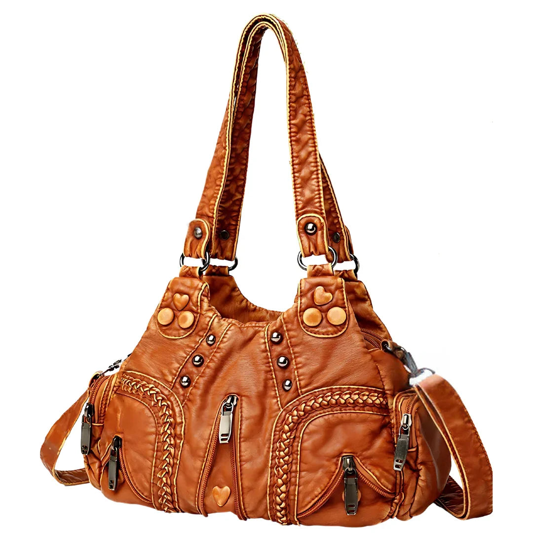 Giulia Gabriella Luxe Leather Shoulder Bag Rebooters