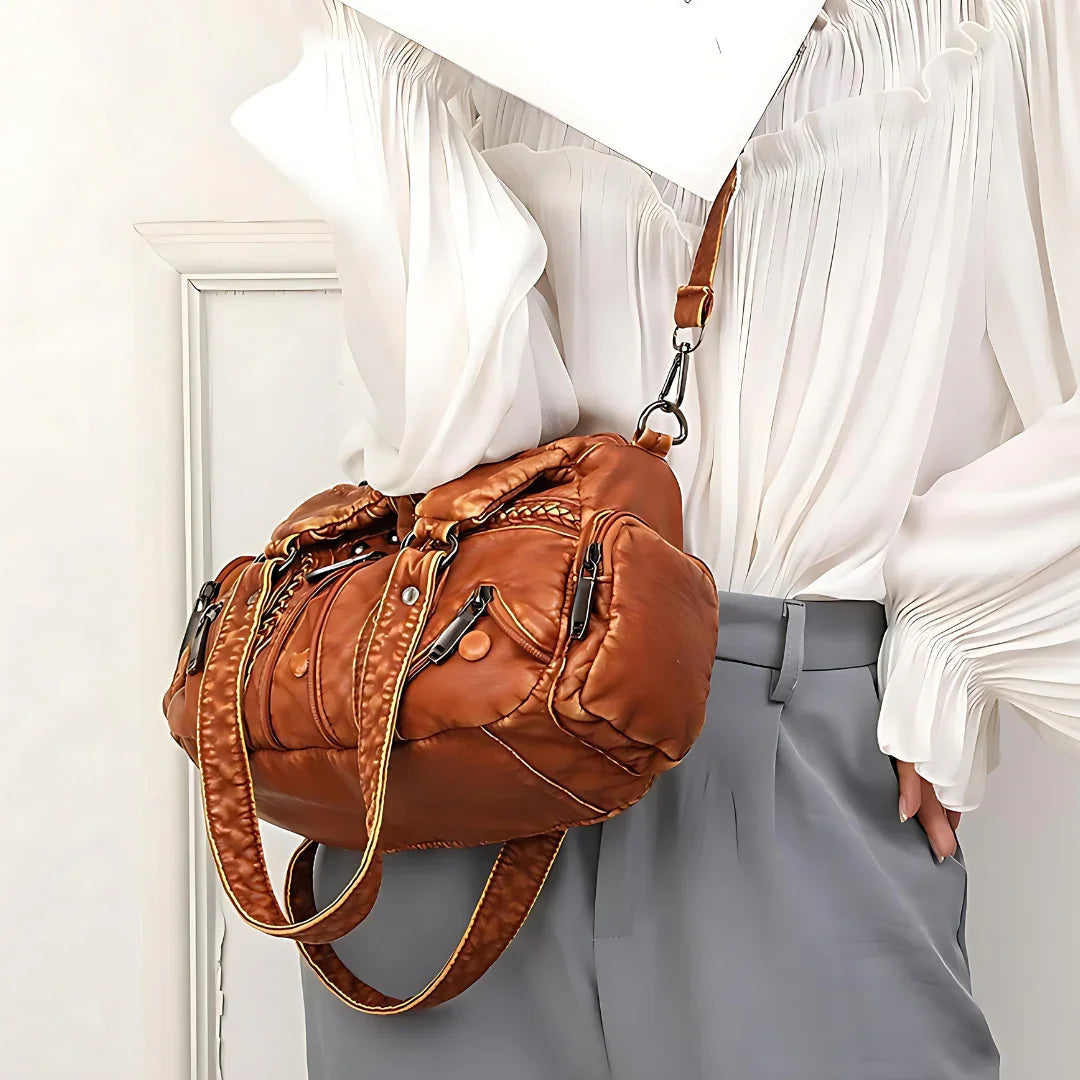 Giulia Gabriella Luxe Leather Shoulder Bag Rebooters