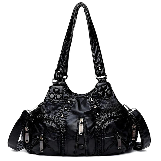 Giulia Gabriella Luxe Leather Shoulder Bag Rebooters