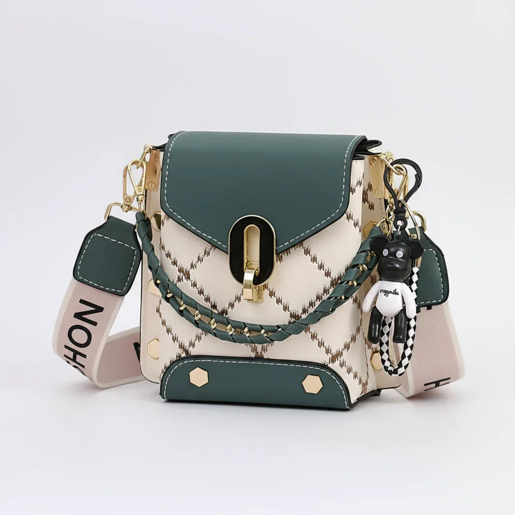 Sofia Bella Luxe Leather Crossbody Bag Rebooters