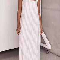 Ashley Breezy Striped Square Neck Maxi Dress for Effortless Style Rebooters Maxi Women's Dresses