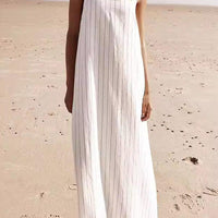 Ashley Breezy Striped Square Neck Maxi Dress for Effortless Style Rebooters Maxi Women's Dresses