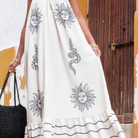 Amy Boho Sun Print Maxi Dress for Effortless Summer Style Rebooters Maxi Women's Dresses