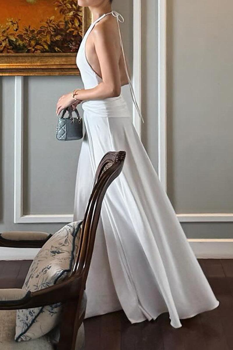 Grace Alanna Neck Maxi Dress for Elegant Occasions Rebooters Maxi Women's Dresses