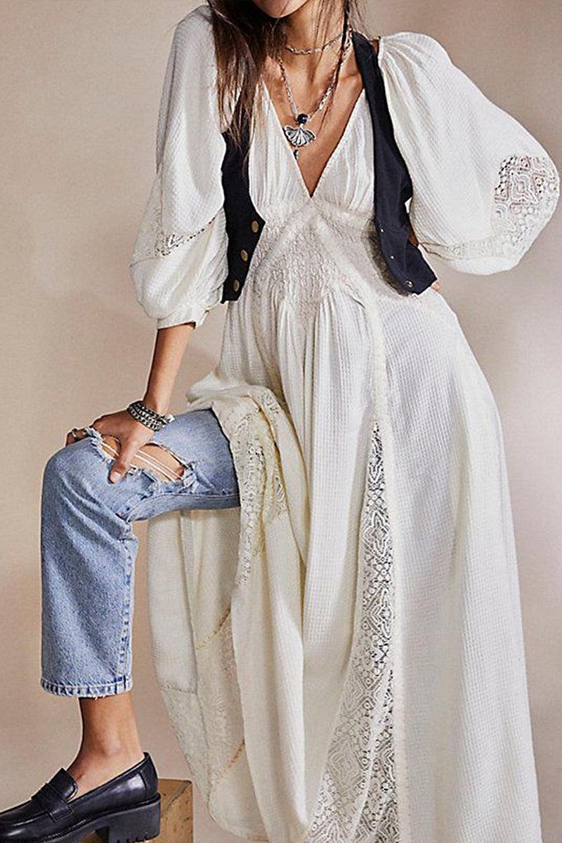 Jasmine Bohemian Meadow Drift Maxi Dress for Elegant Beachwear Rebooters Maxi Women's Dresses