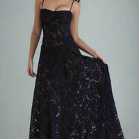 Maya Maxi Dress with Intricate Floral Embroidery and Flowing Silhouette for Elegant Style - Rebooters -Women's Dresses