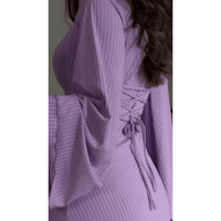 Elegant Adaline Women's Knit Maxi Dress with Flared Hem Rebooters Maxi Women's Dresses