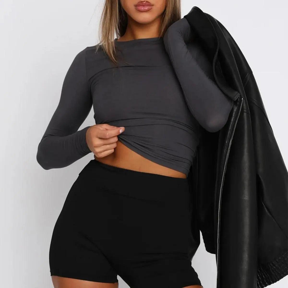 Women's Casual Top With Long Sleeves for Everyday Style Rebooters Womens Shirts
