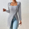 Women's Ribbed Button Shirt for Casual Everyday Wear - Rebooters