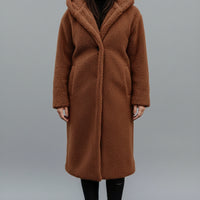 Women's Autumn Winter Woolen Long Coat for Cozy Style Brown - Rebooters