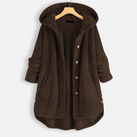 Women's Hooded Teddy Coat for Cozy Winter Style - Rebooters