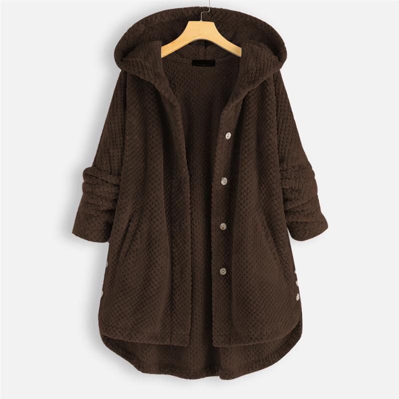 Women's Hooded Teddy Coat for Cozy Winter Style - Rebooters