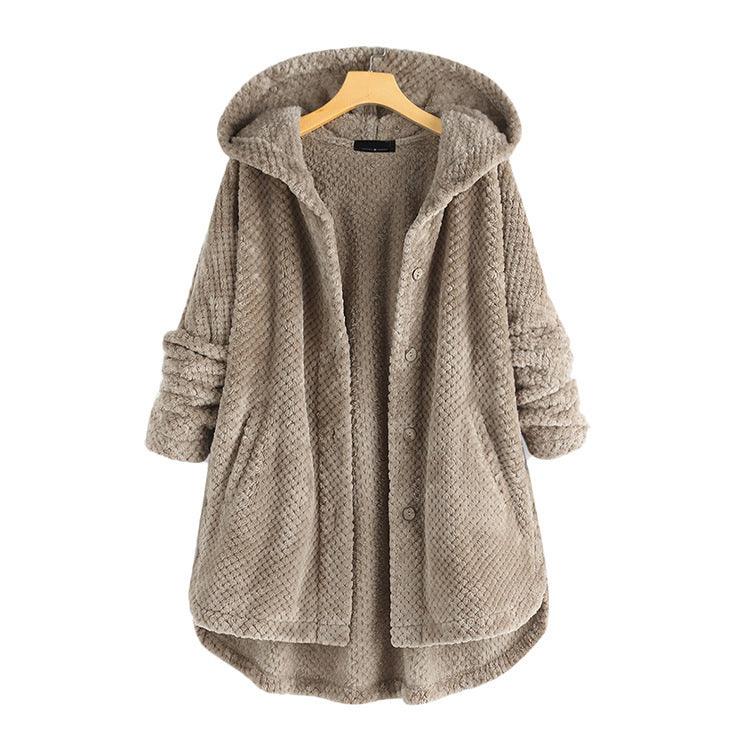 Women's Hooded Teddy Coat - Rebooters