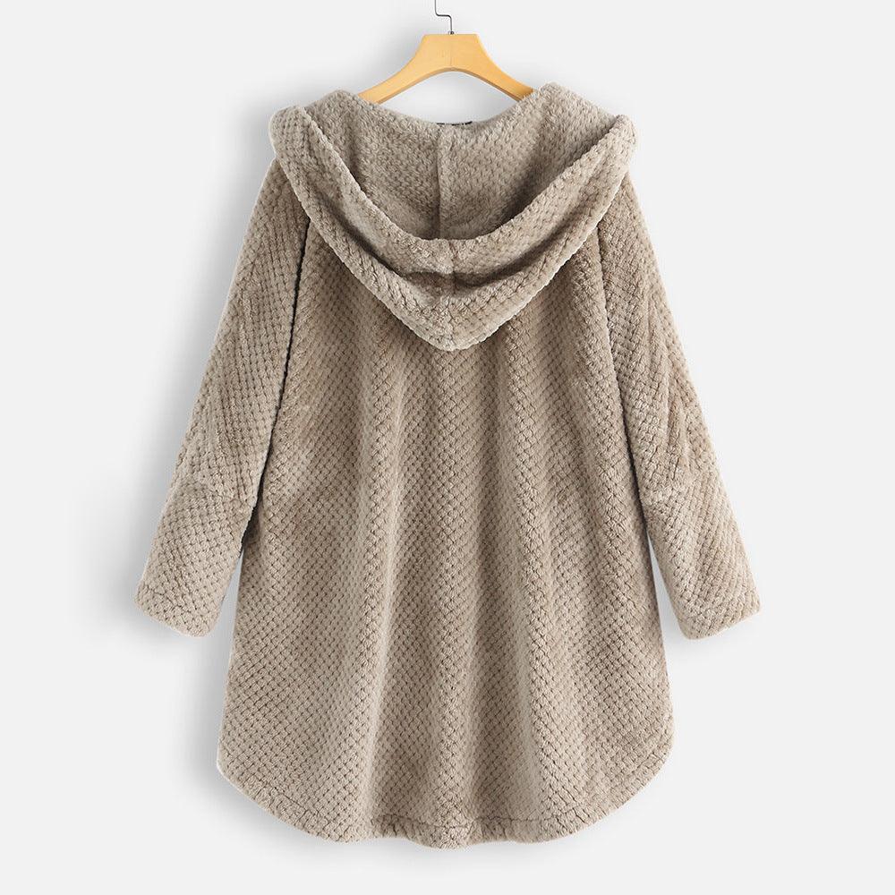 Women's Hooded Teddy Coat for Cozy Winter Style - Rebooters