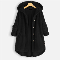 Women's Hooded Teddy Coat for Cozy Winter Style - Rebooters