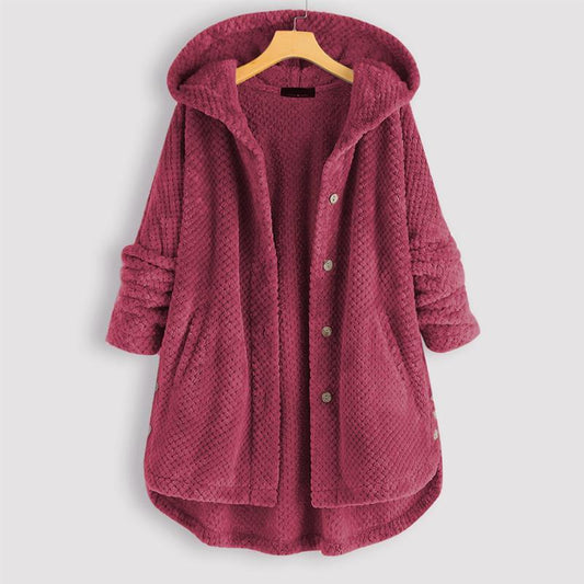 Women's Hooded Teddy Coat for Cozy Winter Style - Rebooters