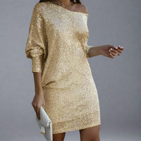 Women's Sequin Mini Dress for Chic Night Out Style - Rebooters -Women's Dresses