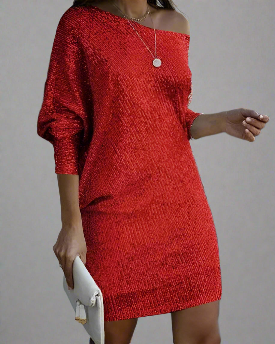 Women's Sequin Mini Dress for Chic Night Out Style - Rebooters -Women's Dresses