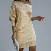 Women's Sequin Mini Dress for Chic Night Out Style - Rebooters -Women's Dresses