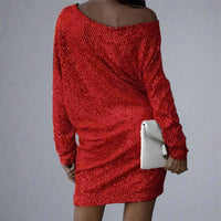 Women's Sequin Mini Dress for Chic Night Out Style - Rebooters -Women's Dresses