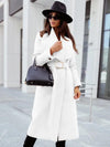 Women's V-Neck Wool Blend Coat for Autumn/Winter Style - Rebooters