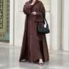 Womens 2-Piece Abaya Kimono Set Featuring Coordinating Inner Dress - Rebooters