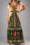 Tatiana Boho Maxi Dress for Effortless Vacation Style - Rebooters -Women's Dresses