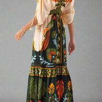 Tatiana Boho Maxi Dress for Effortless Vacation Style - Rebooters -Women's Dresses