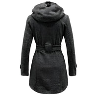 Womens Chic Hooded Peacoat for Stylish Warmth and Comfort - Rebooters