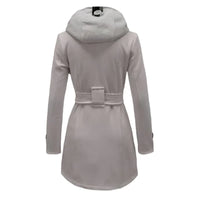 Womens Chic Hooded Peacoat for Stylish Warmth and Comfort - Rebooters