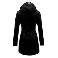 Womens Chic Hooded Peacoat for Stylish Warmth and Comfort - Rebooters