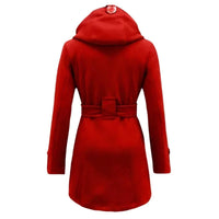 Womens Chic Hooded Peacoat for Stylish Warmth and Comfort - Rebooters
