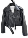 Womens Classic Retro Leather Jacket for Timeless Style - Rebooters