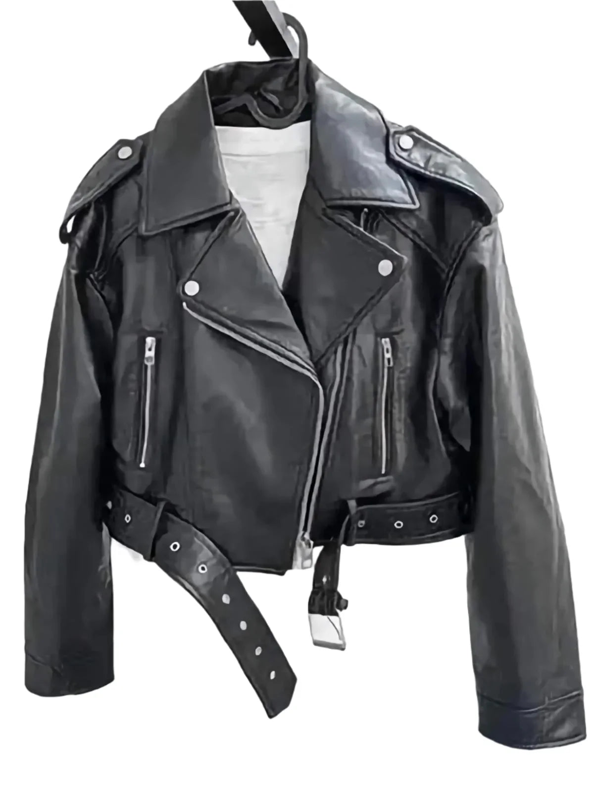 Womens Classic Retro Leather Jacket for Timeless Style - Rebooters