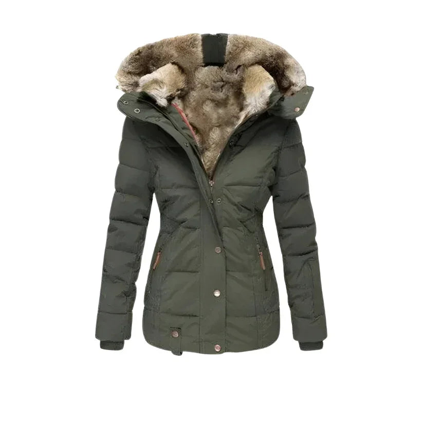 Women's Cozy Waterproof Winter Jacket with Lining - Rebooters