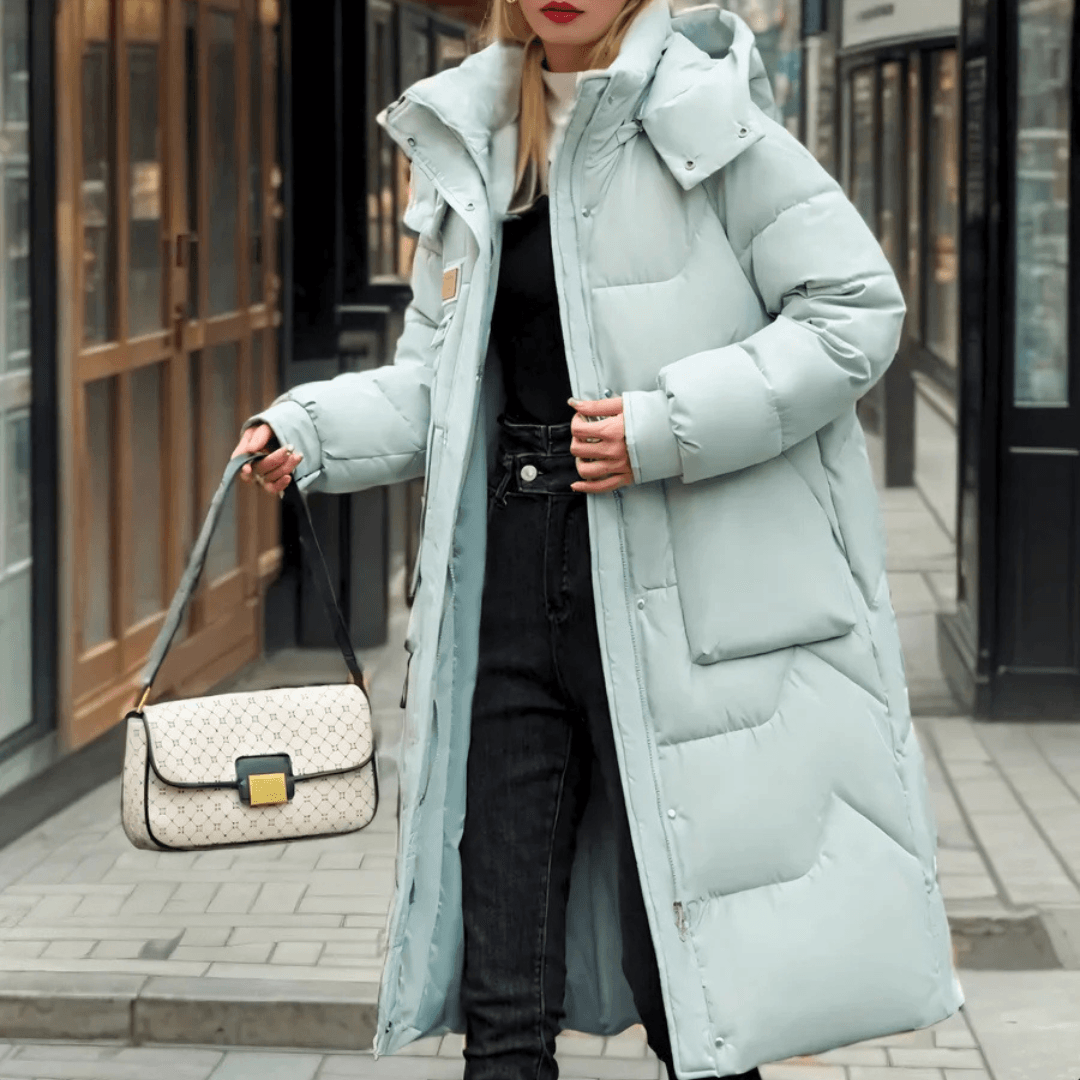 Womens Cozy Luxe Hooded Puffer Jacket for Winter Style - Rebooters