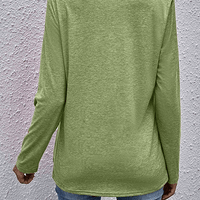 Women's Long Sleeve Top With Casual V-Neckline Style Rebooters Womens Shirts