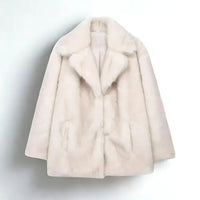 Women's Oversized Fur Coat Fluffy Faux Fox Fur Jacket - Rebooters