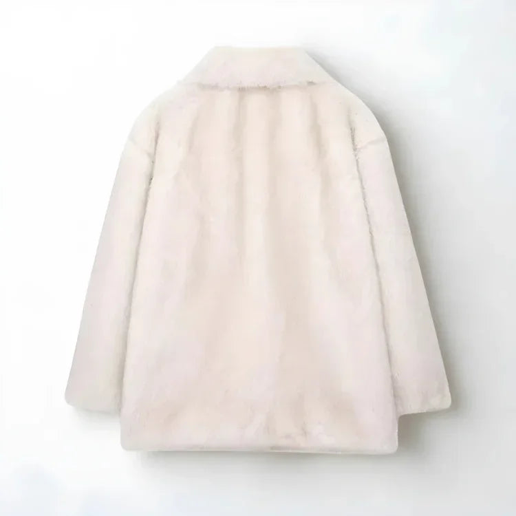 Women's Oversized Fur Coat Fluffy Faux Fox Fur Jacket - Rebooters