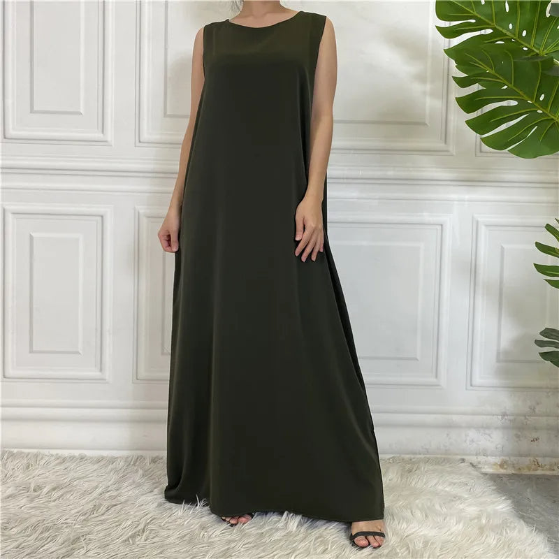 Womens Sleeveless Kaftan Dress for Effortless Elegance - Rebooters