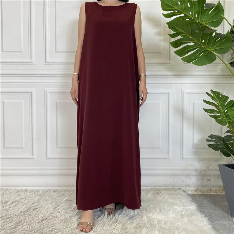 Womens Sleeveless Kaftan Dress for Effortless Elegance - Rebooters