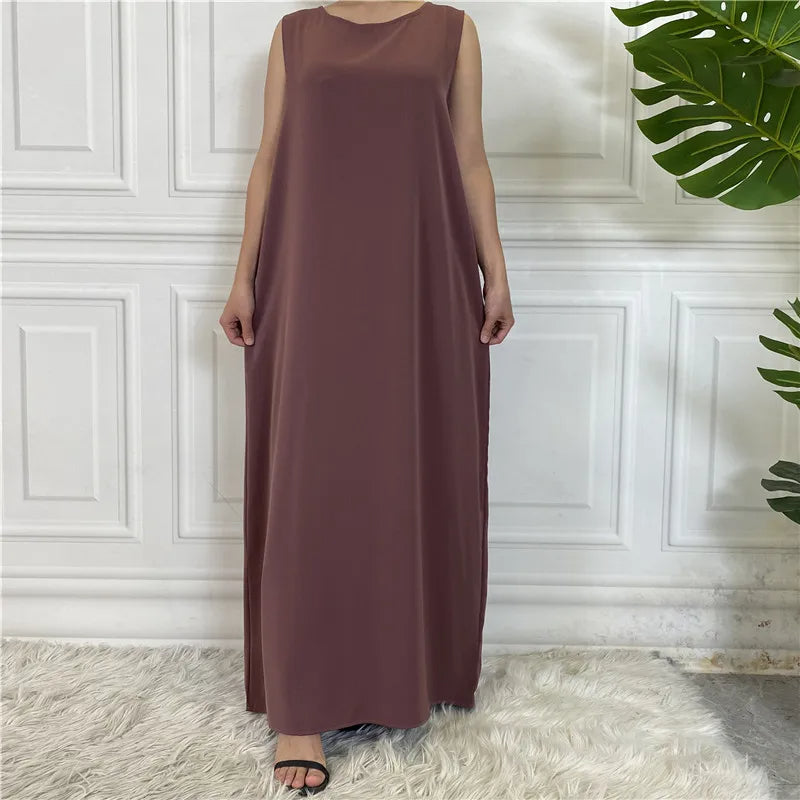 Womens Sleeveless Kaftan Dress for Effortless Elegance - Rebooters