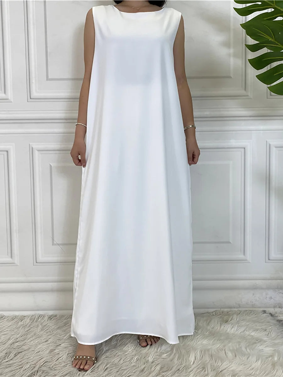 Womens Sleeveless Kaftan Dress for Effortless Elegance - Rebooters