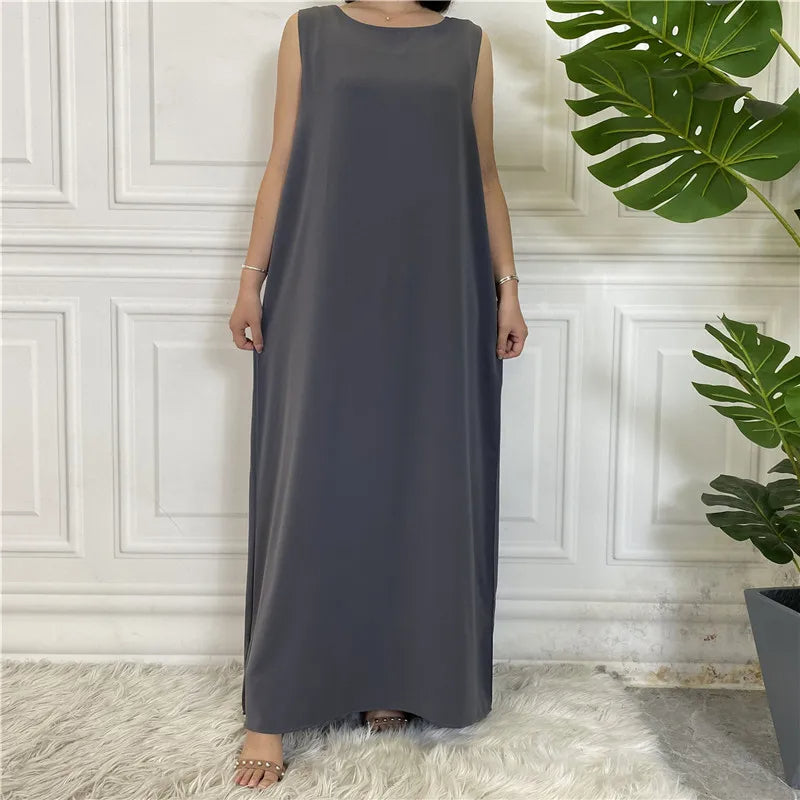Womens Sleeveless Kaftan Dress for Effortless Elegance - Rebooters