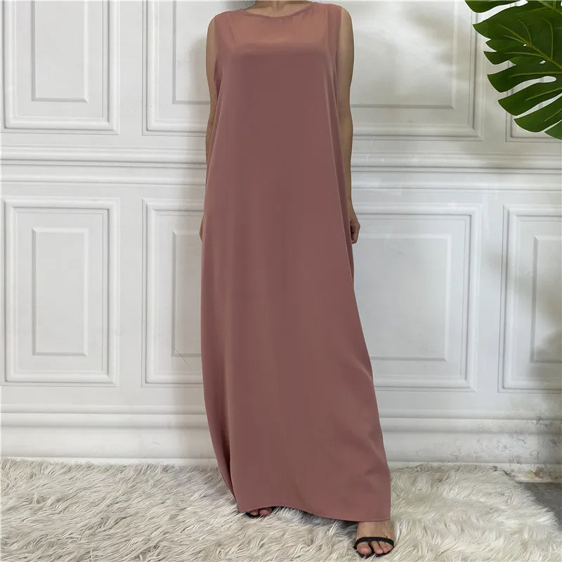 Womens Sleeveless Kaftan Dress for Effortless Elegance - Rebooters