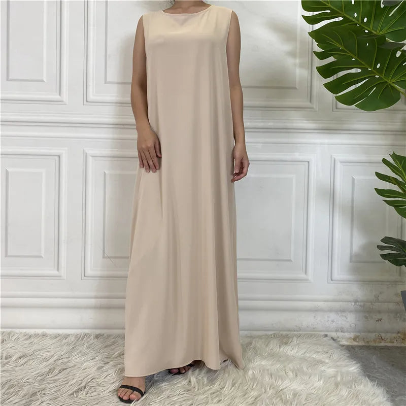 Womens Sleeveless Kaftan Dress for Effortless Elegance - Rebooters