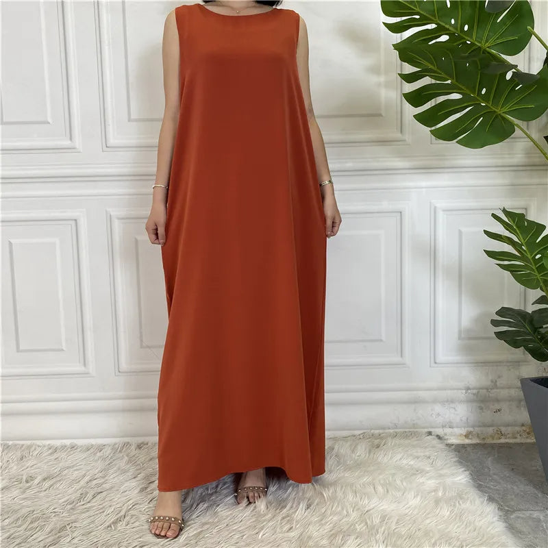 Womens Sleeveless Kaftan Dress for Effortless Elegance - Rebooters