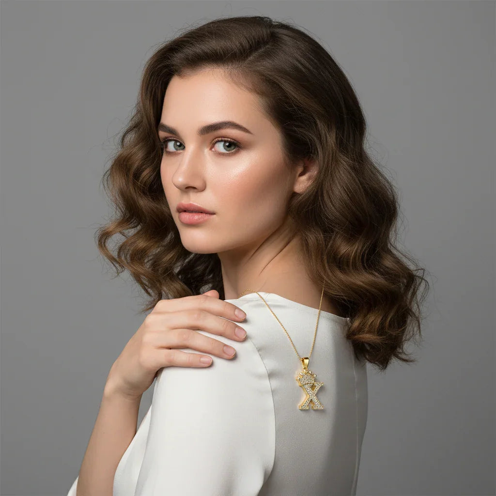 Letter Necklace A–Z, Gold Initial Necklace | Rebooters