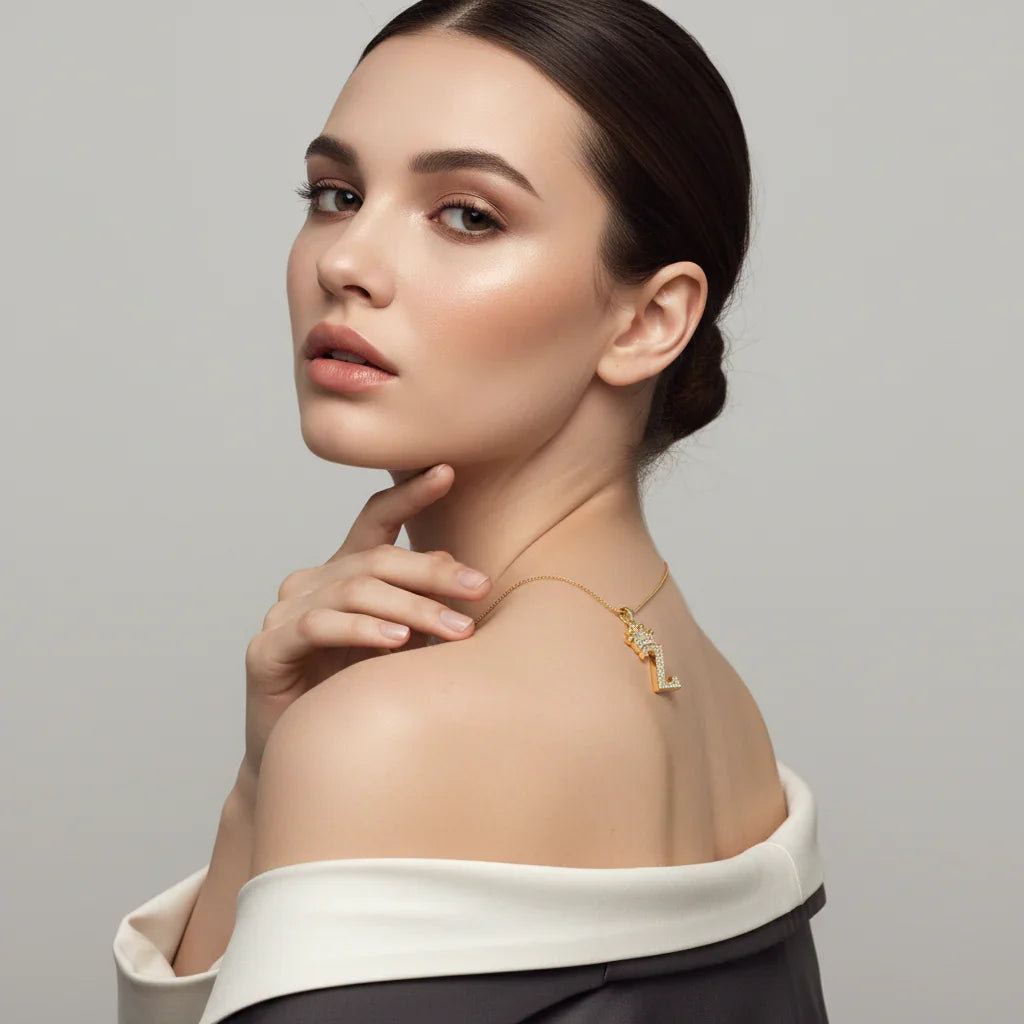 Letter Necklace A–Z, Gold Initial Necklace | Rebooters