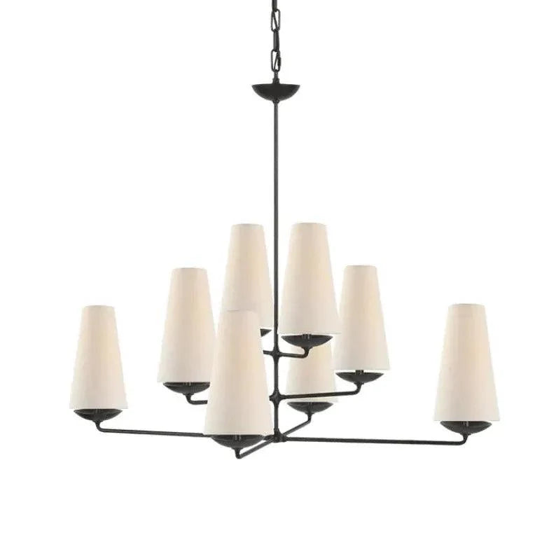 Tapered Chain Living Room LED Chandelier for Elegant Lighting | Rebooters - Rebooters